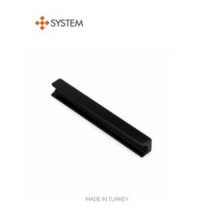 Ручка мебельная SYSTEM SY1700 0160 мм AL6 (черный)