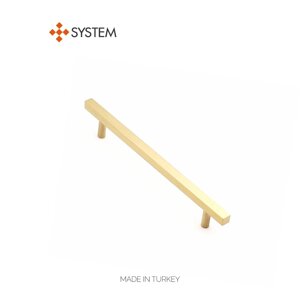 Ручка мебельная SYSTEM SY8807 0160 BB (матовое золото)