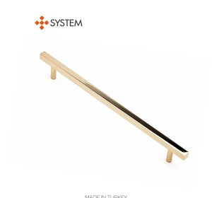 Ручка мебельная SYSTEM SY8807 0224 GL (глянцевое золото)