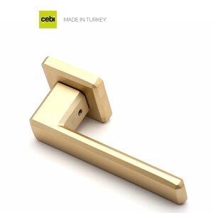 Ручки дверные CEBI CARLI цвет PC35 (матовое золото)