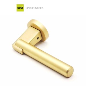 Ручки дверные CEBI DORA SMOOTH (гладкая) цвет MP35 (матовое золото)