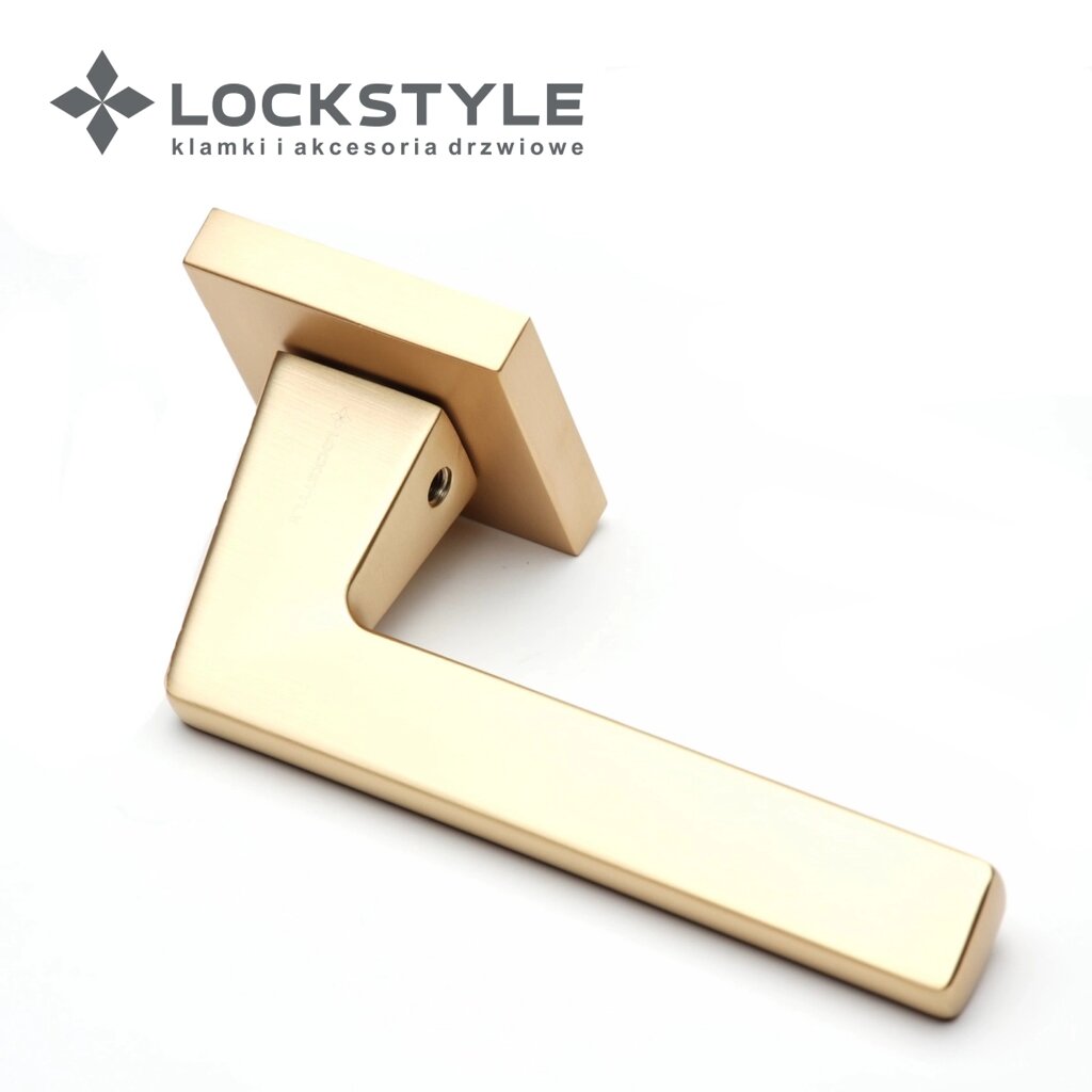 Ручки дверные LOCKSTYLE PRIME ZN цвет BB ( матовое золото) от компании "Локстайл-Россия"- стильная фурнитура для дверей и мебели - фото 1
