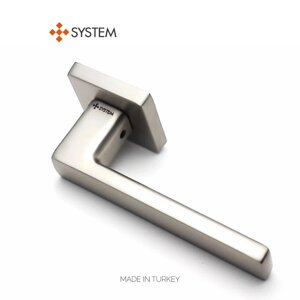 Ручки дверные system FOSIL SQ NBM (матовый никель)