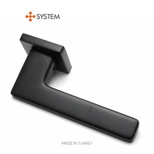 Ручки дверные system ZETTA SQ AL6 (черный матовый)