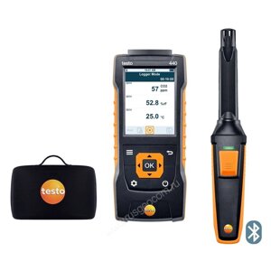 Комплект Testo 440 с Bluetooth-зондом CO2 и кейсом