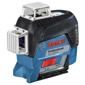 Лазерный уровень bosch GLL 3-80 CG + BM 1 + GBA 12V + L-boxx (0.601.063. T00)