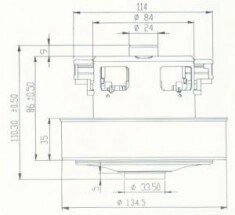 Пылесосный двигатель Samsung YDC42 1400W (Samsung VCM-K40HU, дайсон)