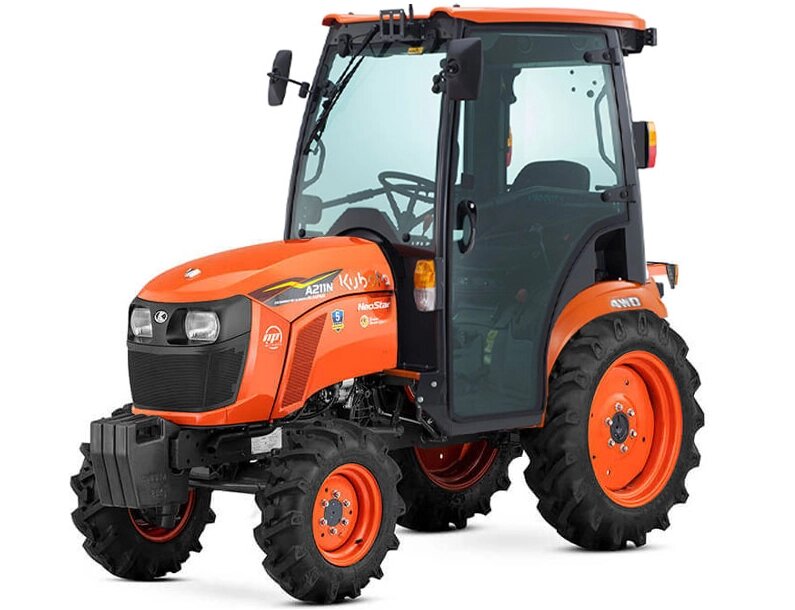 Минитрактор Kubota A211N с кабиной от компании ПРОФТРАКТОР - Магазин тракторов и садовой техники - фото 1