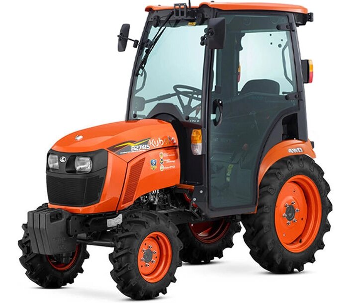 Минитрактор Kubota B2441 с кабиной от компании ПРОФТРАКТОР - Магазин тракторов и садовой техники - фото 1