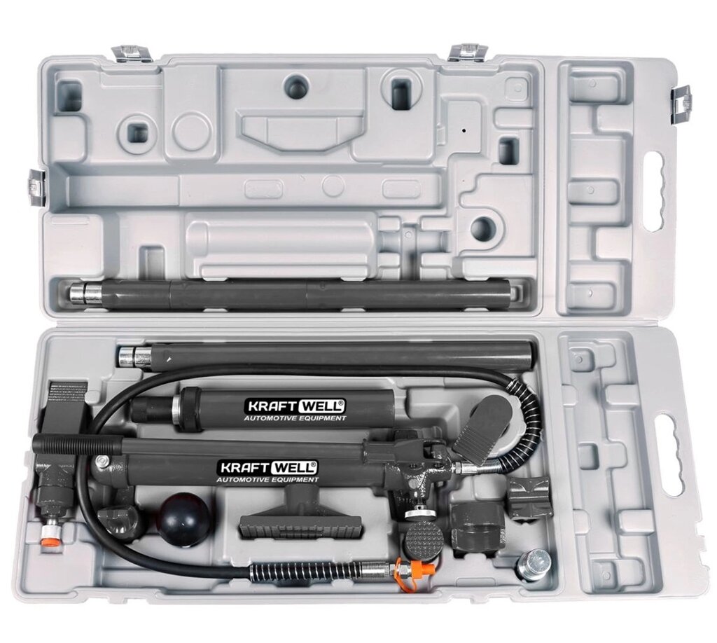Набор гидравлический для кузовного ремонта 10 тонн Kraftwell от компании ООО "АНЕКСТА СЕРВИС" - фото 1