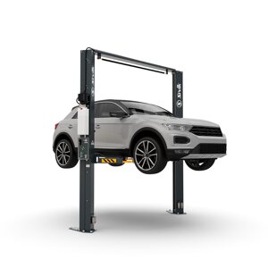 Двухстоечный электрогидравлический подъемник для легковых автомобилей, с верхней синхронизацией