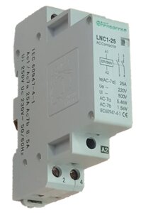 LNC1-25 2P AC230V- контактор модульный двухполюсный 25 Ампер