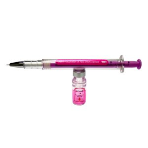Ручка гелевая «ШПРИЦ» розовая