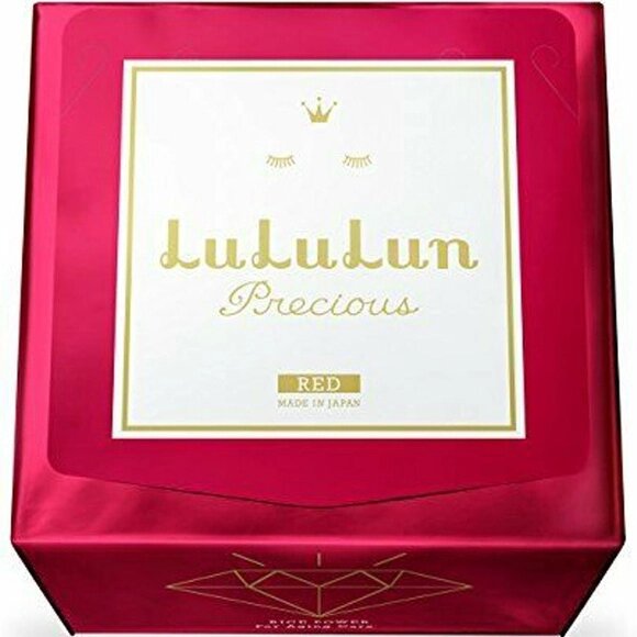 Антивозрастная увлажняющая маска для лица LULULUN Presious Red Mask Япония, 32 шт от компании Ginza Street | Японские витамины и косметика - фото 1