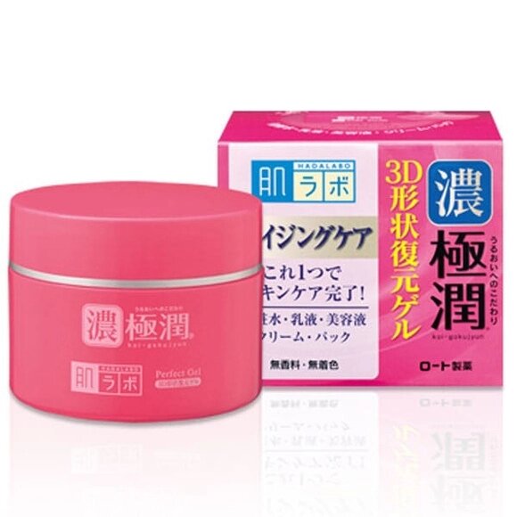 Антивозрастной гель для лица (5 в 1) 3D ROHTO Hada Labo Perfect Gel Hyaluronic shape restoration gel от компании Ginza Street | Японские витамины и косметика - фото 1