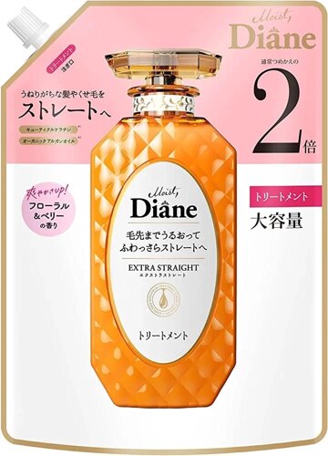 Бальзам с кератином и аргановым маслом Moist DIANE Perfect Beauty Extra Straight Refil, Япония