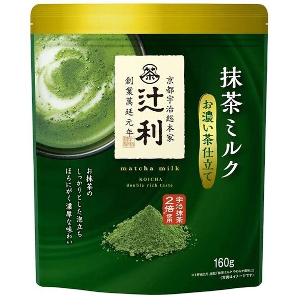 Чай матча с двойным насыщенным вкусом KATAOKA Tsujiri Matcha Milk Koicha, 160 гр от компании Ginza Street | Японские витамины и косметика - фото 1