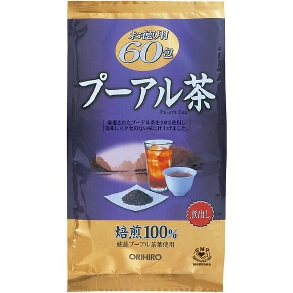 Чай Пуэр ORIHIRO  Tea, Япония 60 саше по 3 г от компании Ginza Street | Японские витамины и косметика - фото 1