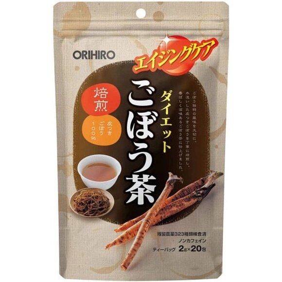 Чай с корнем лопуха ORIHIRO Burdock Tea, 20 саше по 2 г от компании Ginza Street | Японские витамины и косметика - фото 1