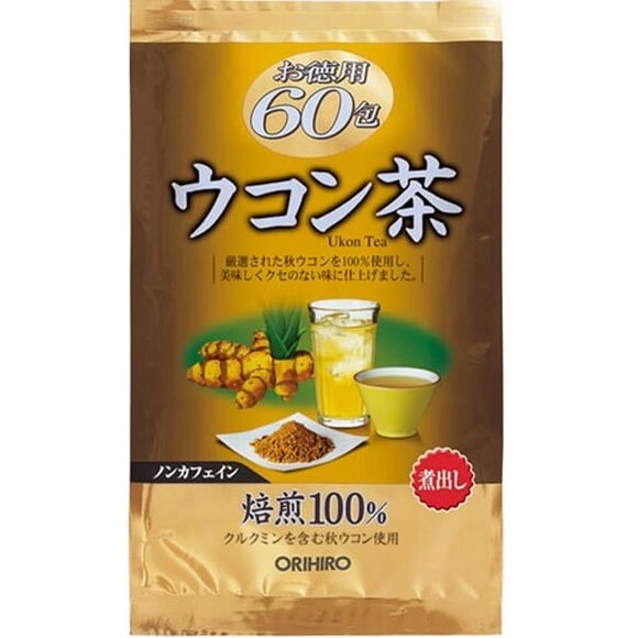 Чай с куркумой ORIHIRO Ukon Tea, Япония 60 саше по 1,5 г от компании Ginza Street | Японские витамины и косметика - фото 1