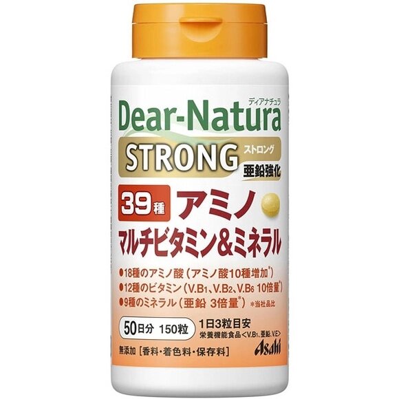 Комплекс мультивитаминов, минералов и аминокислот ASAHI Dear-Natura STRONG Япония от компании Ginza Street | Японские витамины и косметика - фото 1