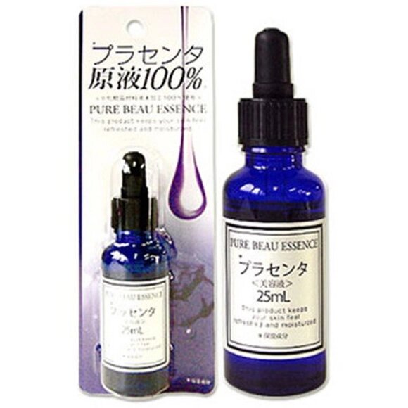 Концентрированная сыворотка 100% экстракт плаценты JAPAN GALS Pure Beau Essence, Япония, 25 мл от компании Ginza Street | Японские витамины и косметика - фото 1