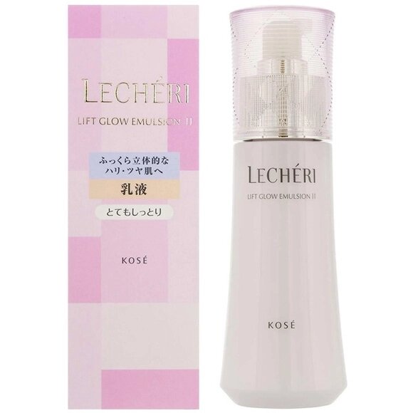 Лифтинговая эмульсия для нормальной и сухой кожи KOSE Lecheri Lift Glow Emulsion II, Япония 120 мл от компании Ginza Street | Японские витамины и косметика - фото 1