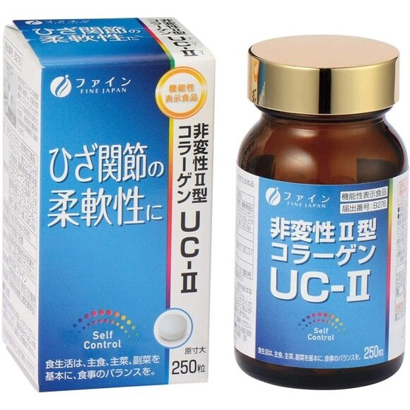 Неденатурированный коллаген UC-II II типа для здоровья суставов FINE JAPAN Non-denatured Collagen UC от компании Ginza Street | Японские витамины и косметика - фото 1