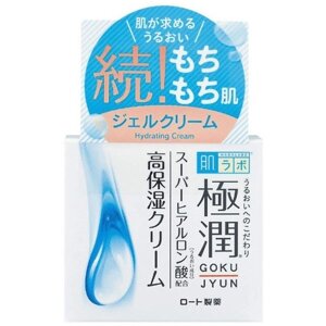 Увлажняющий крем с гиалуроновой кислотой ROHTO Hada Labo Gokujyun Moist Cream, 50 гр, Япония