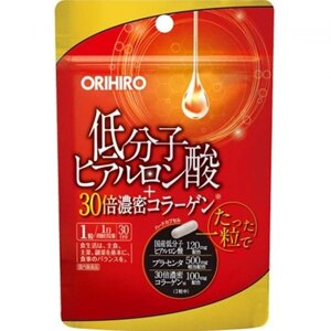 Плотный коллаген, гиалуроновая кислота и плацента ORIHIRO, 30 шт на 30 дней