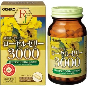 Маточное молочко 3000 ORIHIRO, Япония 90 шт на 30 дней