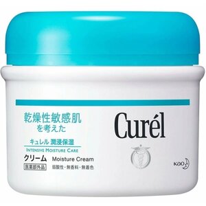 Японский Увлажняющий крем для лица и тела для чувствительной кожи KAO Curel Intensive Moisture Crea...