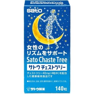 Комплекс с экстрактом витекса, кальцием и витамином В6 SATO Chaste Tree, 140 штук на 35 дней