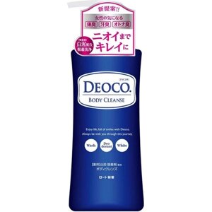 Гель для душа против возрастного запаха пота ROHTO Deoco Medicated Body Cleanse Япония, 350 мл