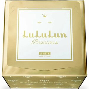 Японская Омолаживающая маска для лица с отбеливающим эффектом LULULUN Gold Presious White Mask, 32 ...