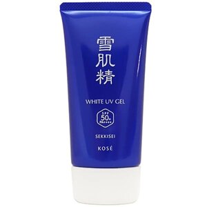 Солнцезащитный гель для лица KOSE Sekkisei white UV gel SPF 50+/PA ++++ Япония, 80 гр