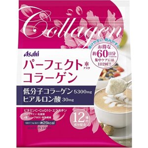 Амино коллаген и гиалуроновая кислота на 60 дней ASAHI Perfect Collagen Powder, Япония 447 гр