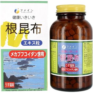 Экстракт Ламинарии (морская водоросль) с фукоиданом и минералами FINE JAPAN Based on Kelp, 500 штук