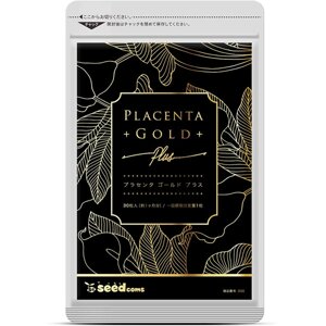 Комплекс для молодости и красоты с плацентой, омега 3, пептидами шелка SEEDCOMS Placenta Gold, Япония 90 шт