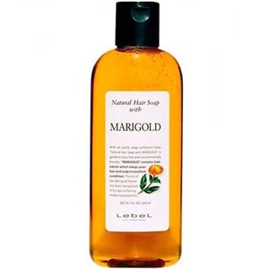 Шампунь с экстрактом календулы Natural Hair Soap with Marigold LEBEL - 240 мл, Япония