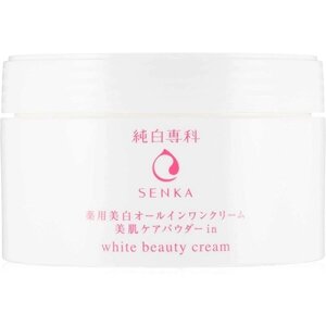 Увлажняющий крем для лица с выравниванием тона кожи SHISEIDO Hada Senka White Beauty Cream, 100 гр, Япония