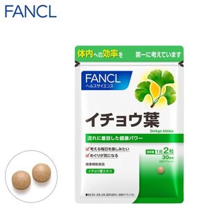 Для памяти и мозгового кровообращения FANCL Ginkgo Extract and Group B Vitamins, Япония, 60 шт на 30 дн