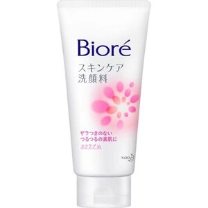 Пенка-скраб для лица со свежестью цветочного аромата KAO Biore Япония, 130 гр