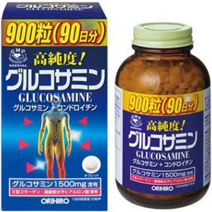 Глюкозамин и хондроитин с витаминами ORIHIRO - Япония 900 шт на 90 дн
