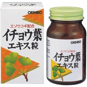 Гинкго Билоба с элеутерококком ORIHIRO, Япония 240 штук на 30 дней