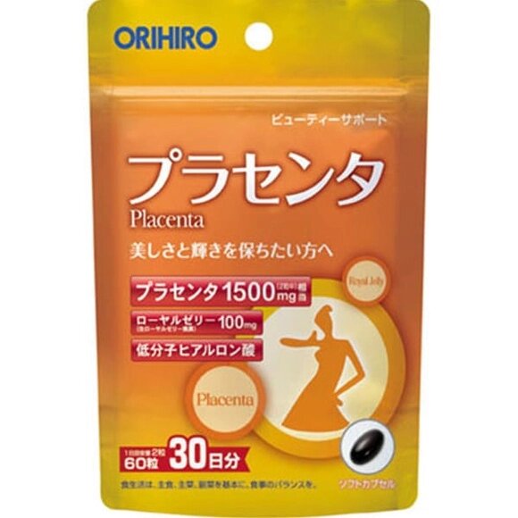 Плацента ORIHIRO, Япония 60 шт на 30 дней от компании Ginza Street | Японские витамины и косметика - фото 1