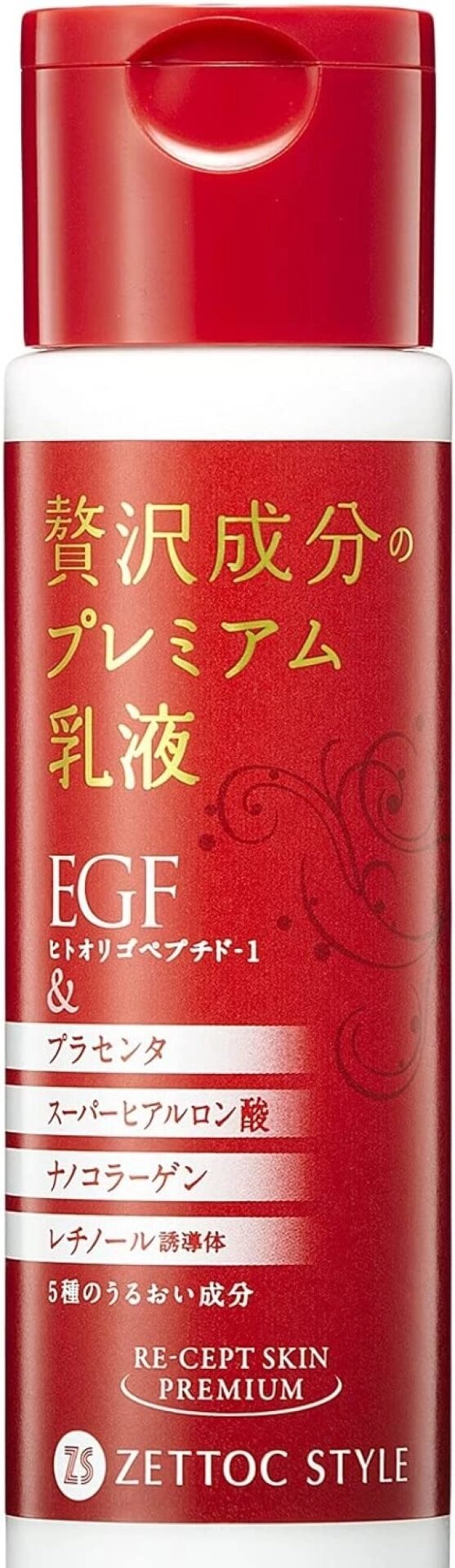 Премиальная антивозрастная эмульсия с EGF для борьбы с морщинами Zetok Style Recept Skin Premium Emulsion, 140 мл Япония от компании Ginza Street | Японские витамины и косметика - фото 1