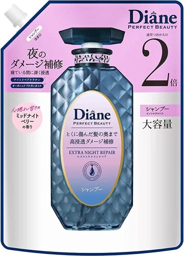 Шампунь для волос Ночное восстановление Moist DIANE Extra Night Repair Shampoo Refill Япония, 660 мл