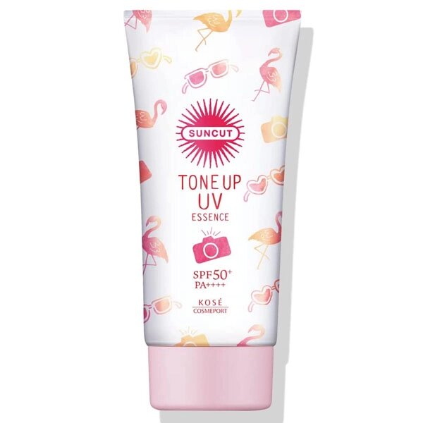 Солнцезащитный крем с тонирующим эффектом «Контроль цвета» розовый SPF 50 KOSE Suncut Tone Up UV Pink  SPF 50+ PA++++ от компании Ginza Street | Японские витамины и косметика - фото 1