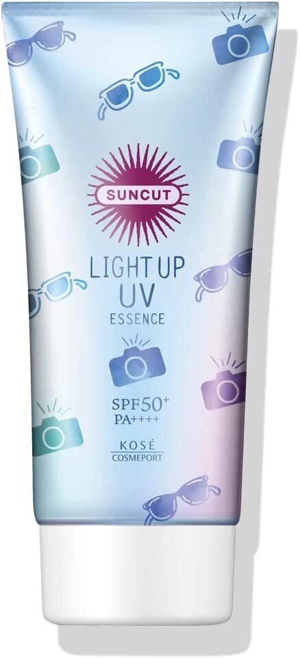 Солнцезащитный крем SPF 50 Kose Cosmetics Port Sun Cut Light Up UV Essence, 80 гр, Япония от компании Ginza Street | Японские витамины и косметика - фото 1